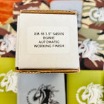 Hinderer XM-18 3.5” Auto Bowie - Working Finish Titanium - Stonewashed Blade Pre-Owned