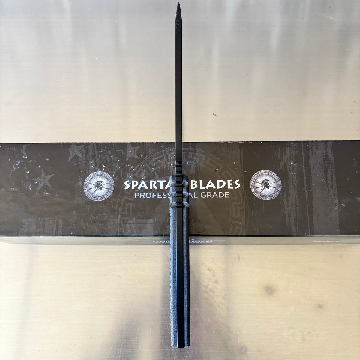 Spartan Blades Damysus 5.5" Fixed Blade 1095 Cro-Van Steel Knife SBSL003BKBK