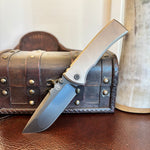 Chaves Integral Redencion 229 Bright Handle Drop Point Black DLC Blade Knife