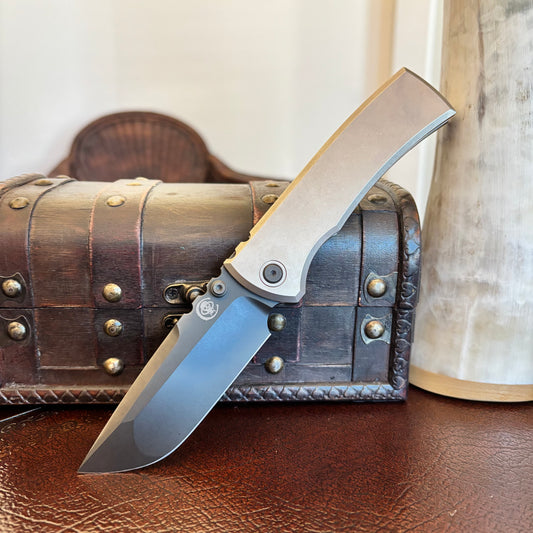 Chaves Integral Redencion 229 Bright Handle Drop Point Black DLC Blade Knife