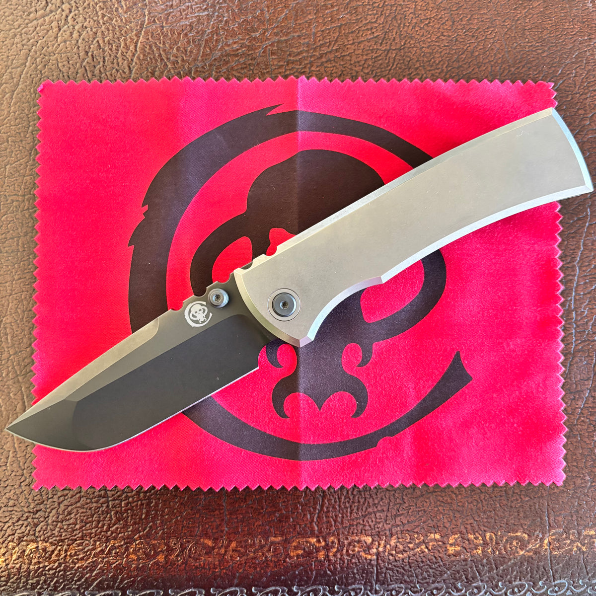 Chaves Integral Redencion 229 Bright Handle Drop Point Black DLC Blade Knife