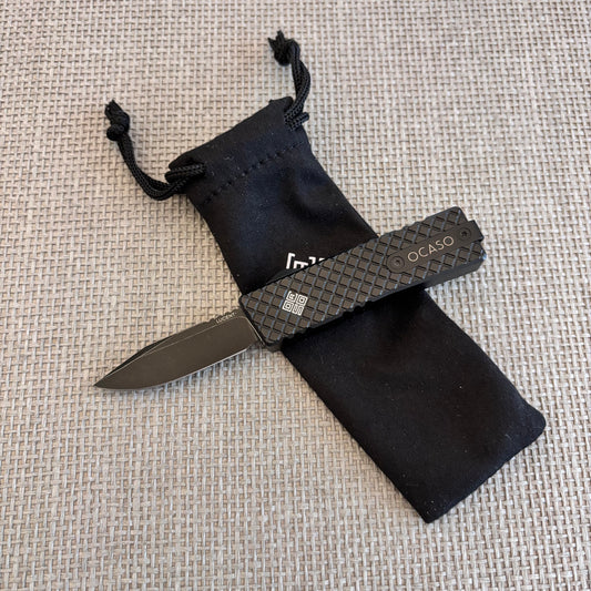 Ocaso 18LMB Lucent Mini Black OTF 1.9" M390 Knife