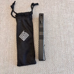 Ocaso 18LLB Lucent Large Black OTF 3.5" M390 Harpoon Blade Knife