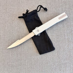 Ocaso 18LLS Lucent Large Satin OTF 3.5" M390 Harpoon Blade Knife