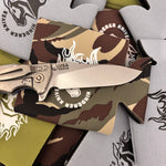 Rick Hinderer Eklipse 3.5" S45VN Slicer Hollow Grind Triway Stonewash, Blue G10 Knife