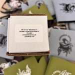 Rick Hinderer XM-18 3.5" Magnacut SKINNY HARPOON SPANTO, Tri-Way, Stonewash Blue, Orange G10 Flipper Folding Knife