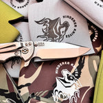 Rick Hinderer XM-18 3.5" Magnacut Harpoon Spanto, Tri-Way, Stonewash, Black G10 Folding Knife