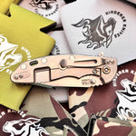 Rick Hinderer XM-18 3.5" Magnacut Harpoon Spanto, Tri-Way, Stonewash, Black G10 Folding Knife