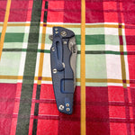 Rick Hinderer Eklipse SKINNY Slicer 3.5" Magnacut, Hollow Grind, Tri-Way, Battle Blue Orange G10 Knife