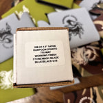 Rick Hinderer XM-24 4.0" S45VN Harpoon Spanto Tri-Way Stonewash Blade, Working Finish Lockside, Blue/Black G10 Knife