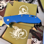 Rick Hinderer XM-24 4.0" S45VN SKINNY Wharncliffe Tri-Way Stonewash Blue G10 Knife