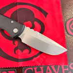 Chaves Knives x Pro-Tech Redencion 229 DP - 3.4" S35VN Drop Point Black Key-Milled Automatic Knife