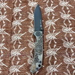 Spartan Blades Harsey Folder - Aztec Theme, Stonewash Magnacut 4" Blade Knife