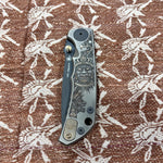 Spartan Blades Harsey Folder - Aztec Theme, Stonewash Magnacut 4" Blade Knife