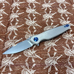 Spartan Blades Pandia Folder -  Stonewash, Blue ANO Hardware 3.25” Blade Knife