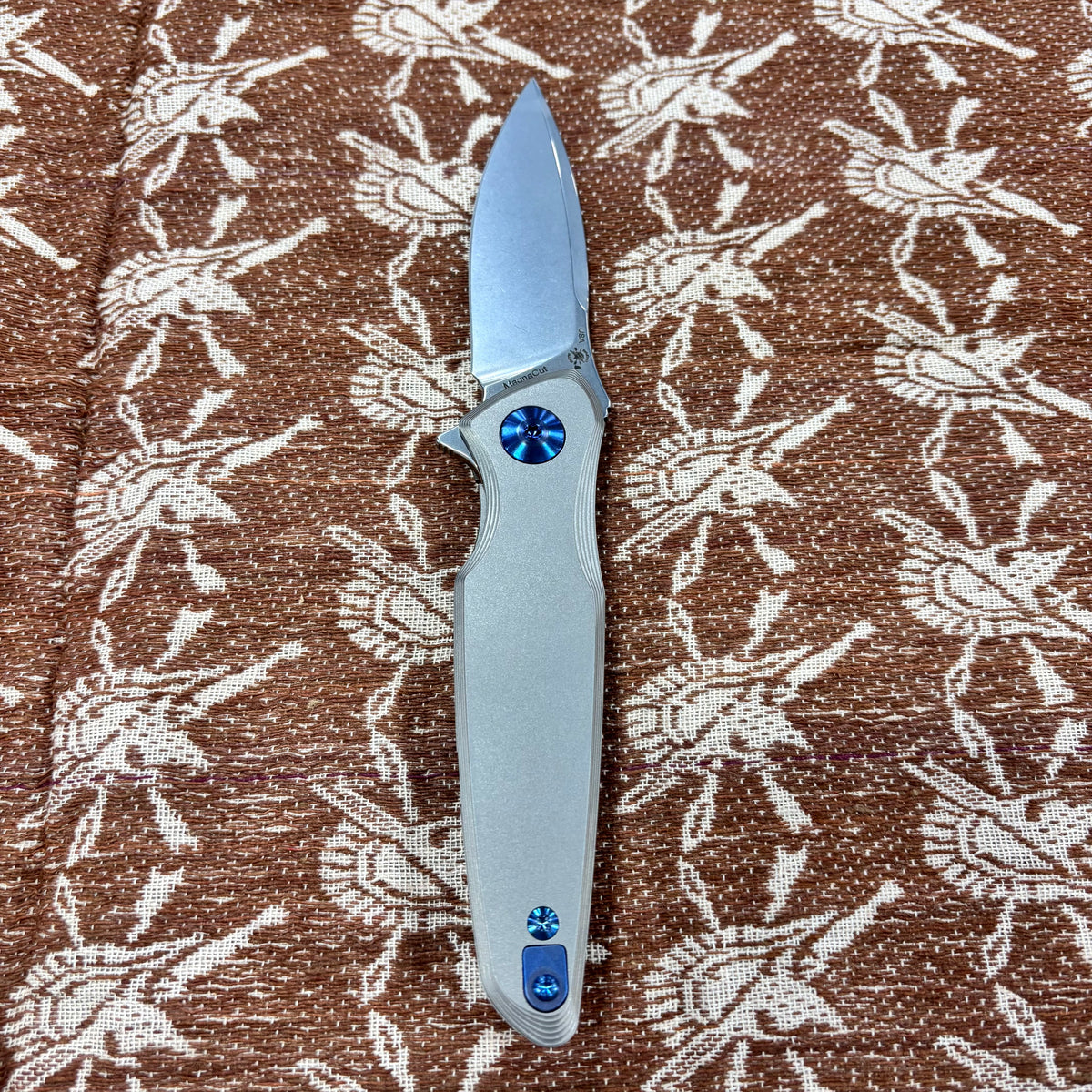 Spartan Blades Pandia Folder -  Stonewash, Blue ANO Hardware 3.25” Blade Knife