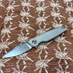 Spartan Blades Pandia Folder -  Stonewash, Bronze ANO Hardware 3.25” Blade Knife