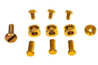 Rick Hinderer XM-18 3.0” Complete Hardware Kit BRASS