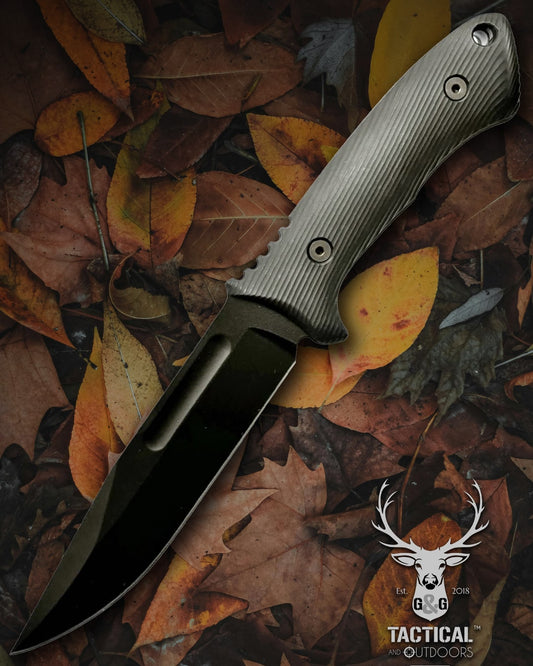 Spartan Harsey Fighter SBSL006BK Fixed Black Blade with Black Retention Sheath