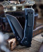 Chaves Integral Redencion 229 Black PVD Handle Drop Point Blade PVD Blade Knife