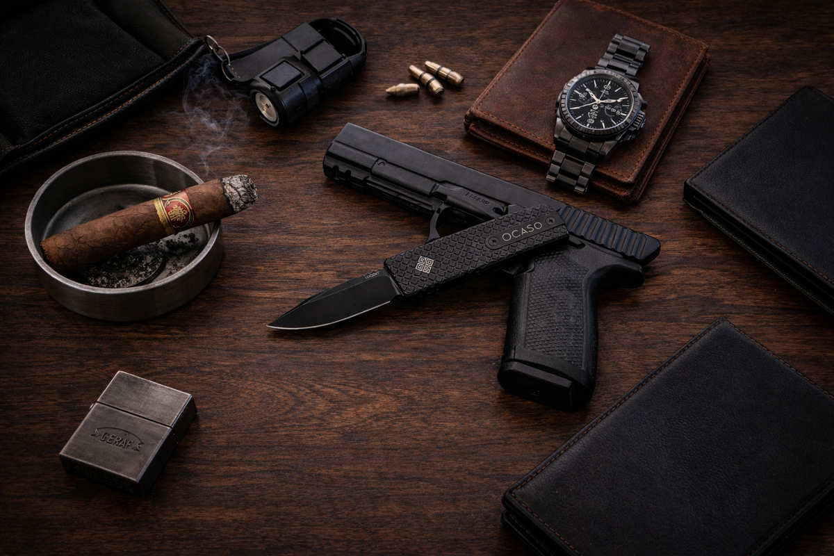 Ocaso 18LMB Lucent Mini Black OTF 1.9" M390 Knife