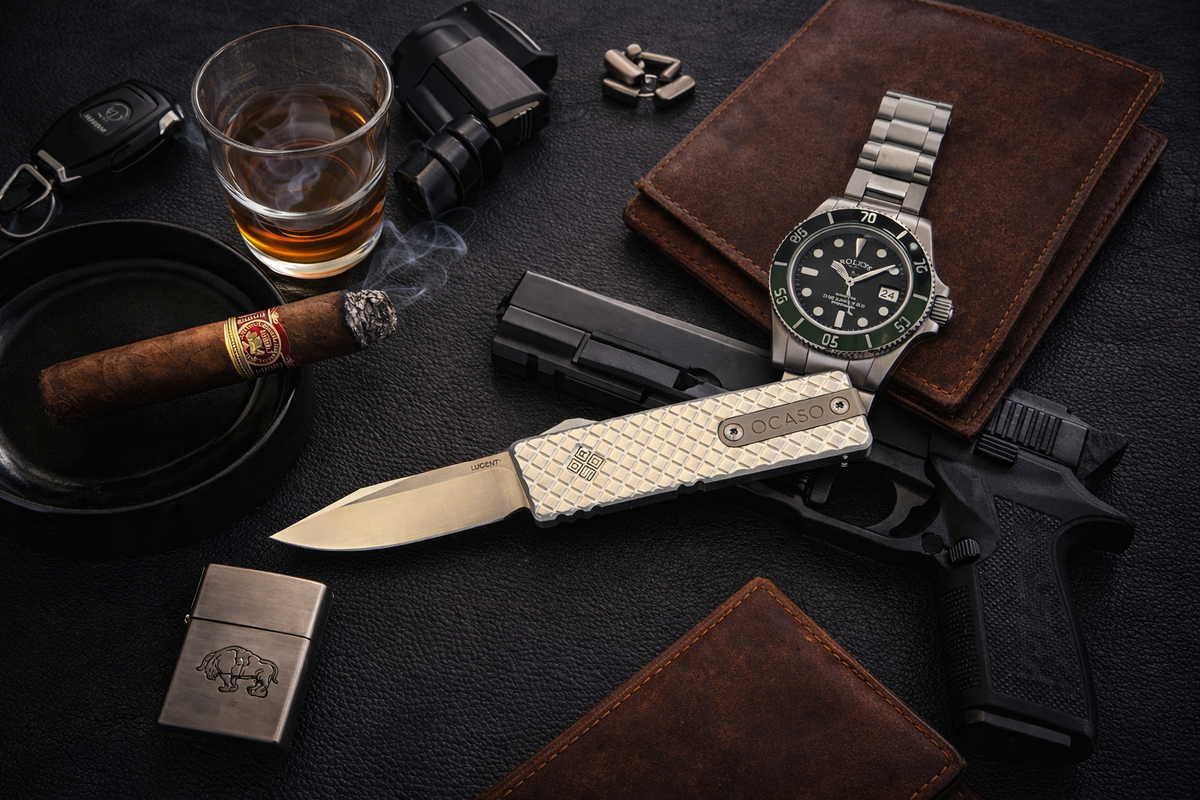 Ocaso 18LMS Lucent Mini Satin OTF 1.9" M390 Knife