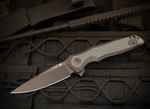 Spartan Blades Poros, Black 154CM Drop Point, Carbon Fiber G10 Folding Knife