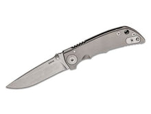 Load image into Gallery viewer, Spartan Blades SHF SF10SW 3.25 Harsey Folding Knife 3.25&quot; S45VN Stonewashed Blade, Bead Blasted Titanium Handles
