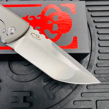 Load image into Gallery viewer, Chaves Ultramar 229 Kickstop TANTO Titanium 3.63&quot; Belt Satin Knife
