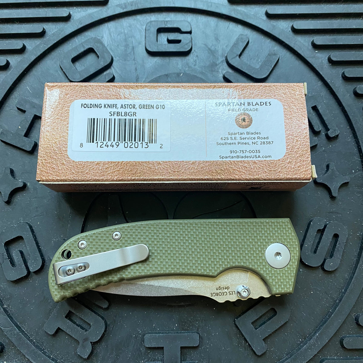 Spartan SFBL8GR Astor Linerlock Folding Knife with Green Handle