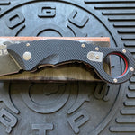 Spartan Ronin Shoto SFBL9BK Black G10 Karambit Folding Knife