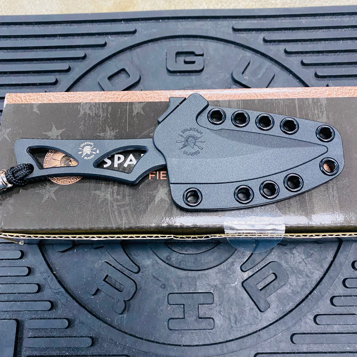 Spartan Blades Enyo Inside Waist Band/Neck Knife 2 11/16" PVD - Tungsten DLC Knife SBBL2BK