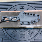 Spartan Blades Enyo Inside Waist Band/Neck Knife 2 11/16" PVD - Tungsten DLC Knife SBBL2BK