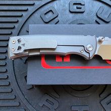 Load image into Gallery viewer, Chaves Ultramar Redencion Street Framelock 3.25&quot; Drop Point M390, Titanium Handles, Folding Knife
