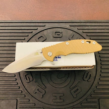 Load image into Gallery viewer, Rick Hinderer XM-18 3.5″ Recurve Tri-Way Stonewash Bronze Coyote G10 Folding Knife
