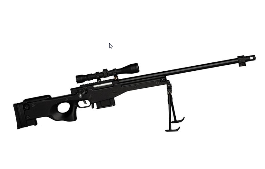 Goatguns Mini Sniper Rifle BLACK - Die Cast Model Toy