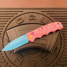 Load image into Gallery viewer, Boker Dessert Warrior Kalashnikov Dagger Automatic Knife 3.25&quot; Blue Donut
