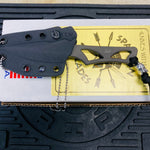 Spartan Blades SB2BK Enyo Neck Knife, Black, 2-11/16" S35VN Drop Point Blade, Black Kydex Sheath
