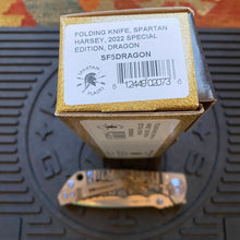 Load image into Gallery viewer, Spartan Blades SF5DRAGON SHF Dragon Harsey Folding Knife 3.95&quot; S45VN Stonewashed Plain Blade, Titanium Handles
