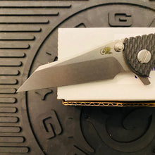 Load image into Gallery viewer, Rick Hinderer XM-18 3.0&quot; Wharncliffe Tri-Way Stonewash and Black G10 Folding Knife
