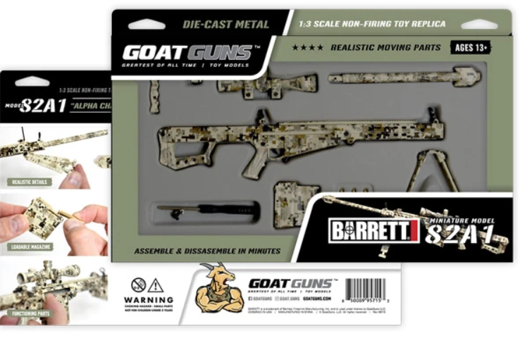 Goatguns Mini .50 Cal CAMOFLAUGE - Die Cast Model Toy