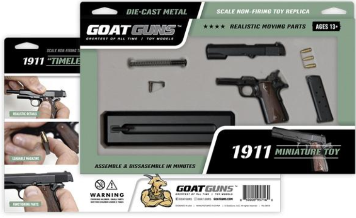 Goatguns Mini 1911 BLACK - Die Cast Model Toy