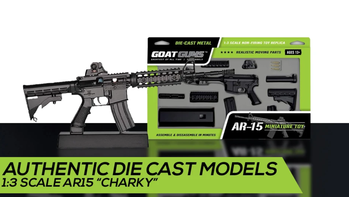 Goatguns Mini AR15 - Black Die Cast Model Toy