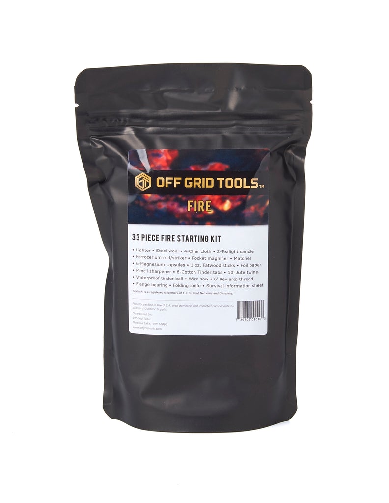 Offgrid Tools FIRE - 33 PIECE FIRE STARTING KIT