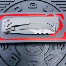 Load image into Gallery viewer, Chaves Ultramar 229 Kickstop TANTO Titanium 3.63&quot; Belt Satin Knife
