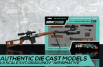 Goatguns Mini SVD Snayperskaya Vinyovka Dragunov - Die Cast Model Toy