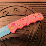 Boker Dessert Warrior Kalashnikov Dagger Automatic Knife 3.25" Blue Donut