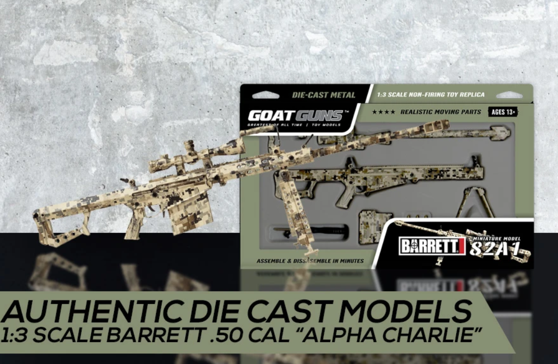 Goatguns Mini .50 Cal CAMOFLAUGE - Die Cast Model Toy