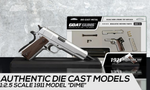 Goatguns Mini 1911 SILVER - Die Cast Model Toy