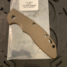 Load image into Gallery viewer, Rick Hinderer XM-18 3.5” Battle Bronze Textured Titanium Scale

